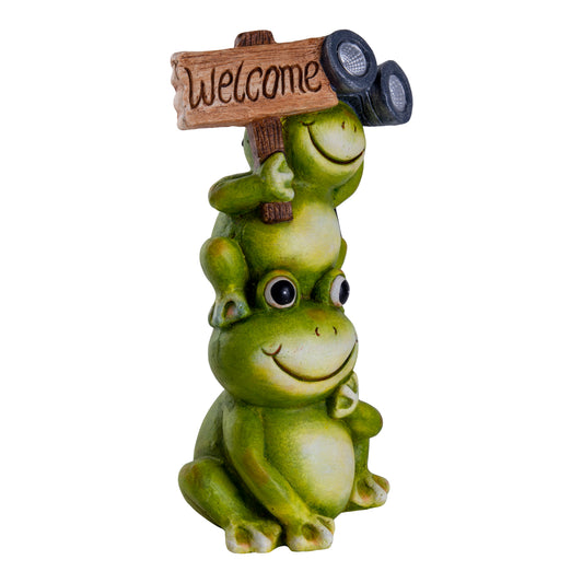 LED Solarleuchte "FROSCH" H: 45 cm