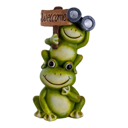 LED Solarleuchte "FROSCH" H: 45 cm