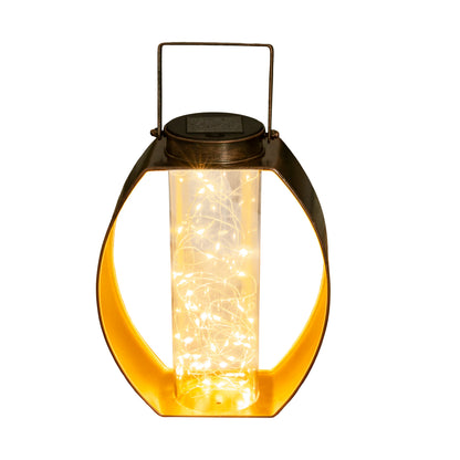 LED Solarleuchte "FAIRYLIGHT" H: 26cm gold/messing