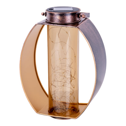 LED Solarleuchte "FAIRYLIGHT" H: 26cm gold/messing