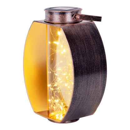 LED Solarleuchte "FAIRYLIGHT" H: 26cm gold/messing