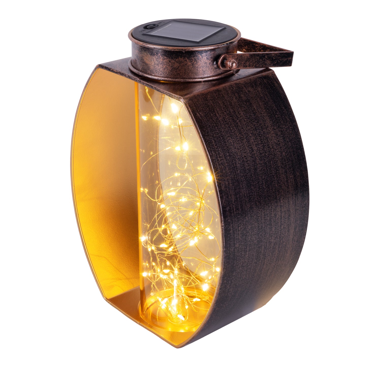 LED Solarleuchte "FAIRYLIGHT" H: 26cm gold/messing