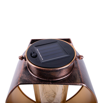 LED Solarleuchte "FAIRYLIGHT" H: 26cm gold/messing