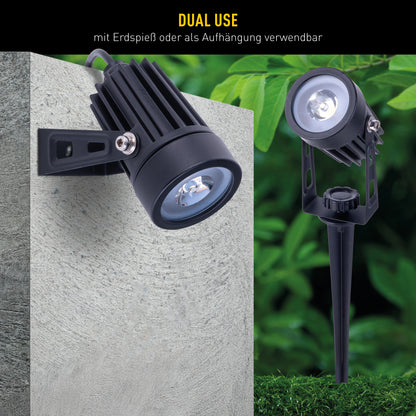 3er LED Solarspot mit Erdspieß "SPOTI"