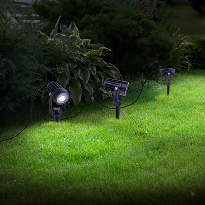 3er LED Solarspot mit Erdspieß "SPOTI"