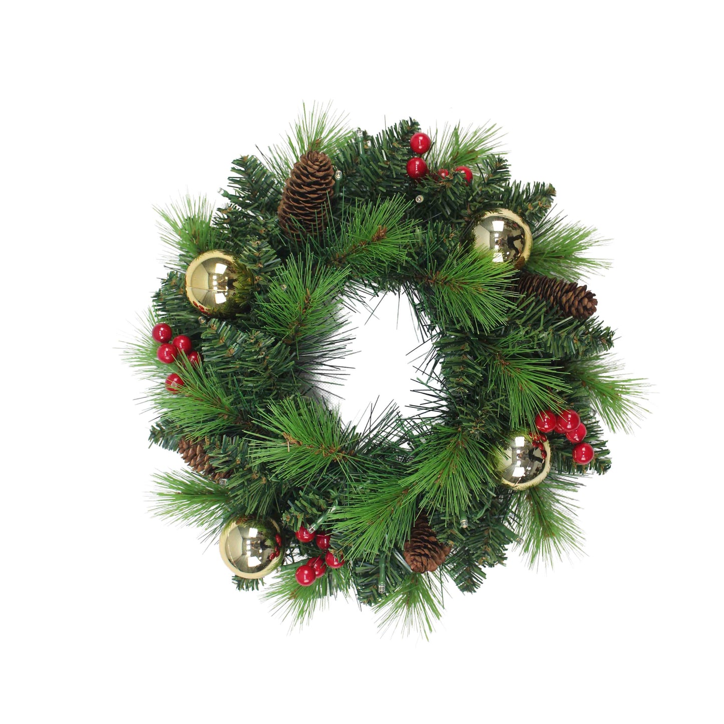 LED Weihnachtskranz "NOEL" Ø: 35cm gold