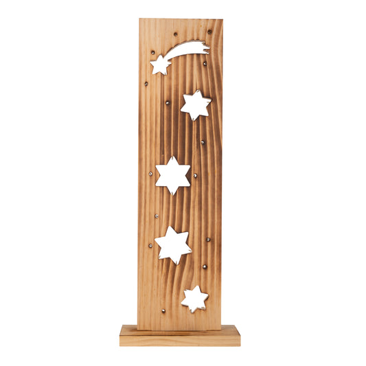 LED-Holz-Dekoleuchte "STERNE"