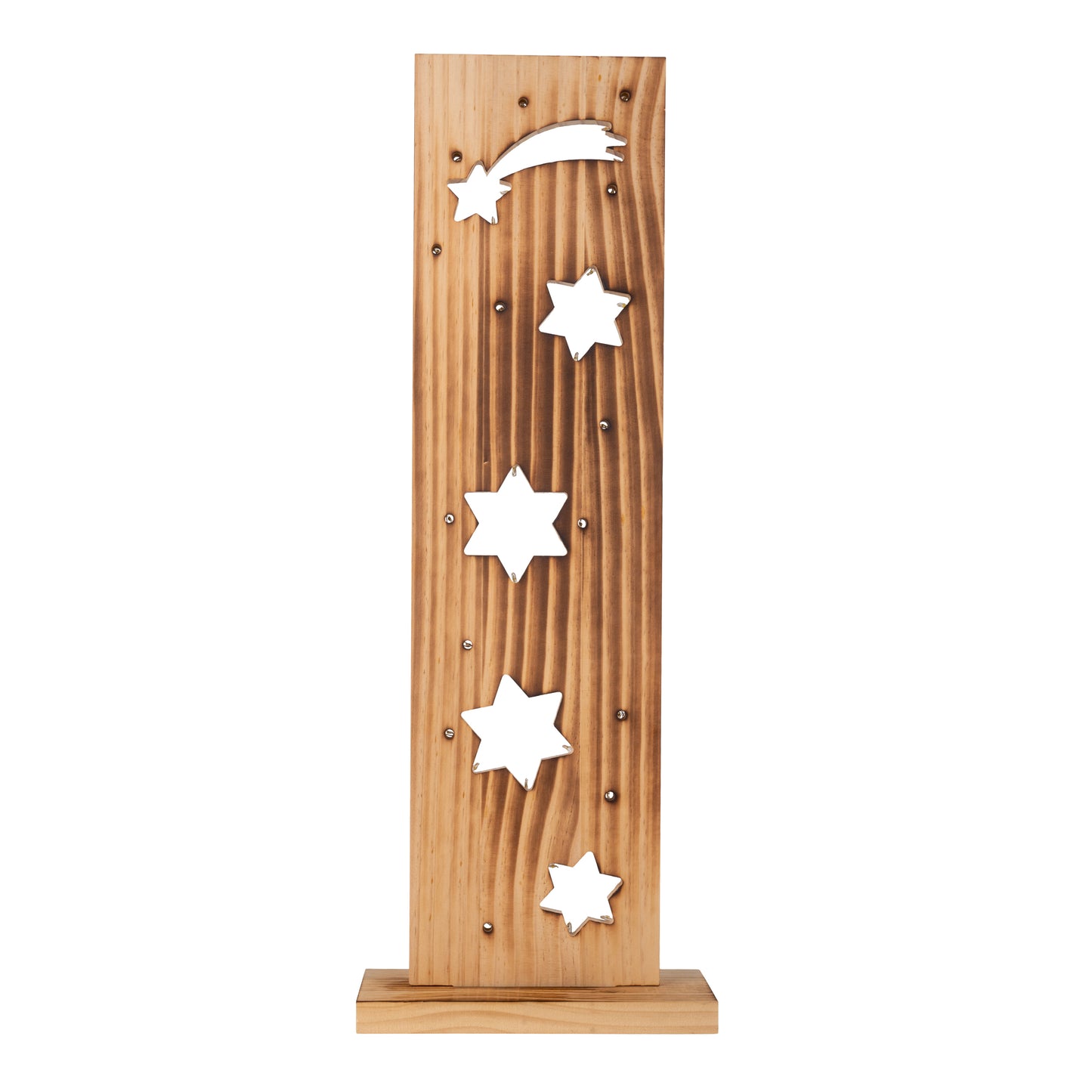 LED-Holz-Dekoleuchte "STERNE"