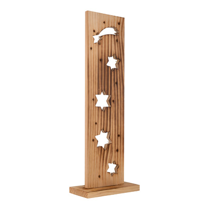 LED-Holz-Dekoleuchte "STERNE"