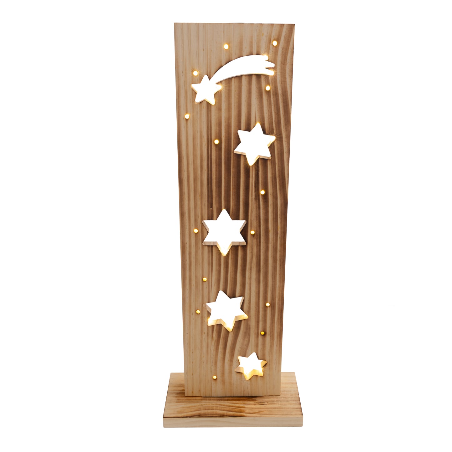 LED-Holz-Dekoleuchte "STERNE"