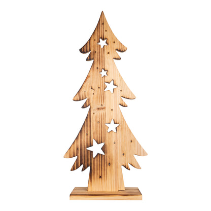 LED-Holz-Dekoleuchte "TANNENBAUM" H:80cm