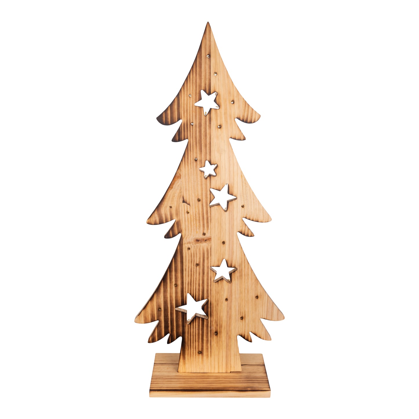 LED-Holz-Dekoleuchte "TANNENBAUM" H:80cm
