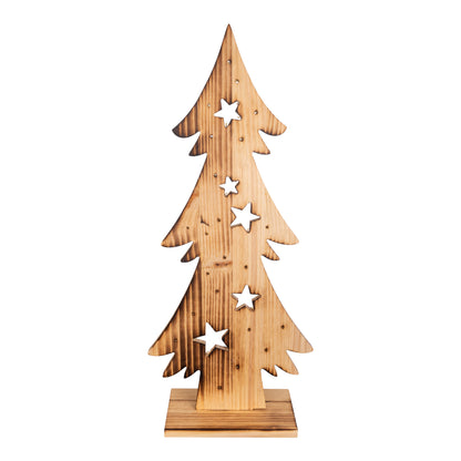 LED-Holz-Dekoleuchte "TANNENBAUM" H:80cm