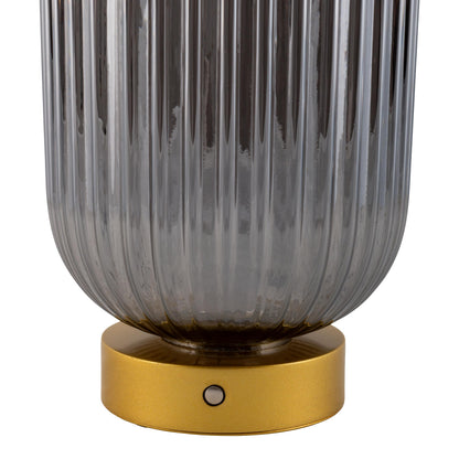 Akkutischleuchte "LUISE" gold