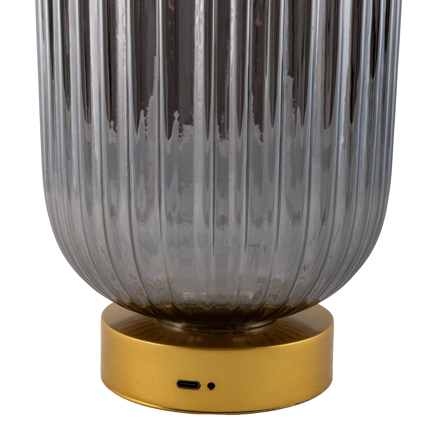 Akkutischleuchte "LUISE" gold