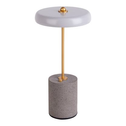 Akku Tischleuchte "SETA" H: 30cm grau