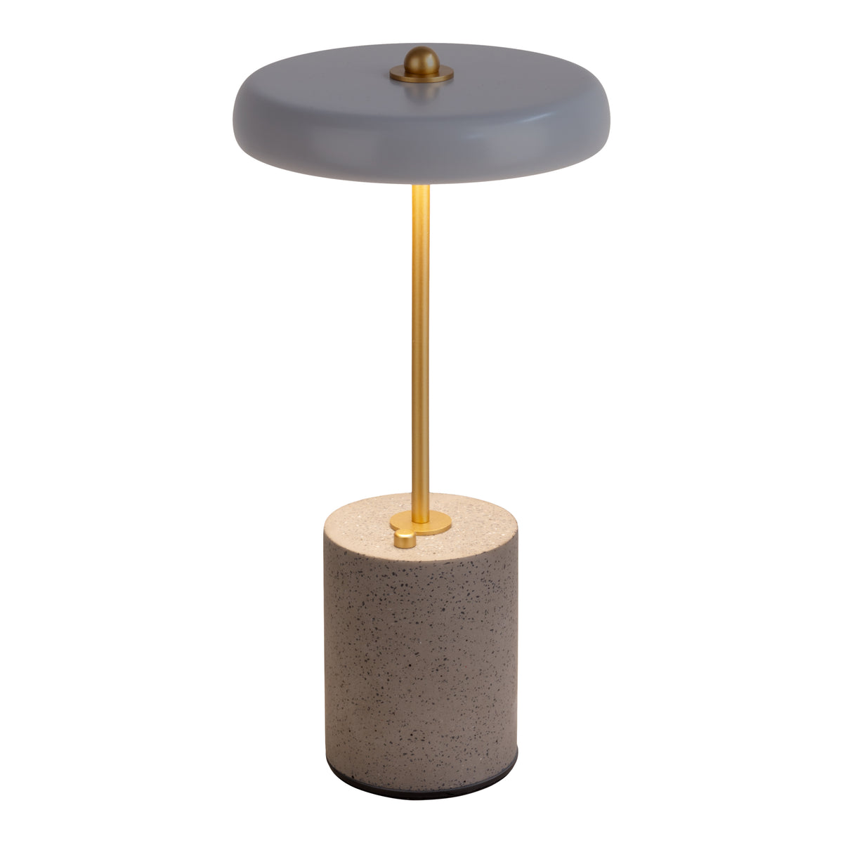 Akku Tischleuchte "SETA" H: 30cm grau