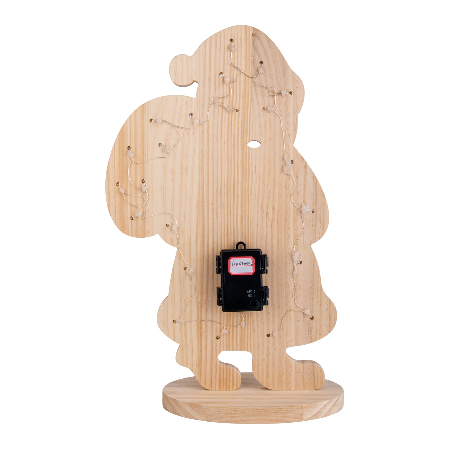 LED-Holz-Dekoleuchte "SANTA" groß