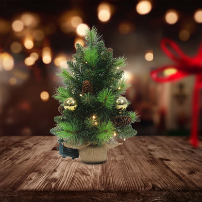 LED-Tannenbaum "NOEL" gold