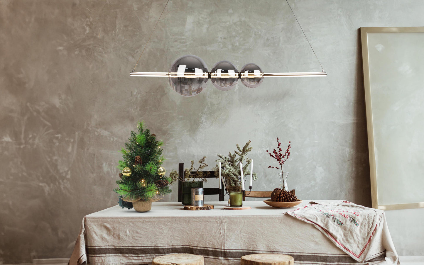 LED-Tannenbaum "NOEL" gold