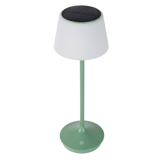 LED / CCT Solar-/ Akkutischleuchte "EMMI" H: 38cm grün