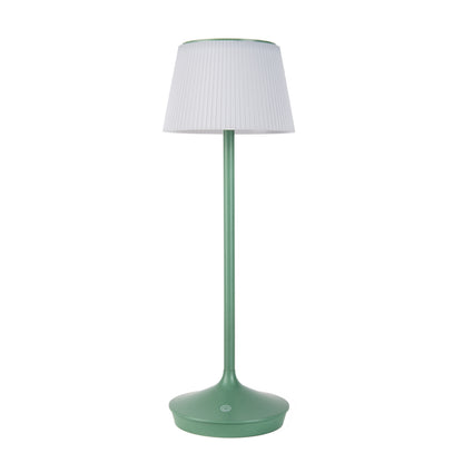LED / CCT Solar-/ Akkutischleuchte "EMMI" H: 38cm grün
