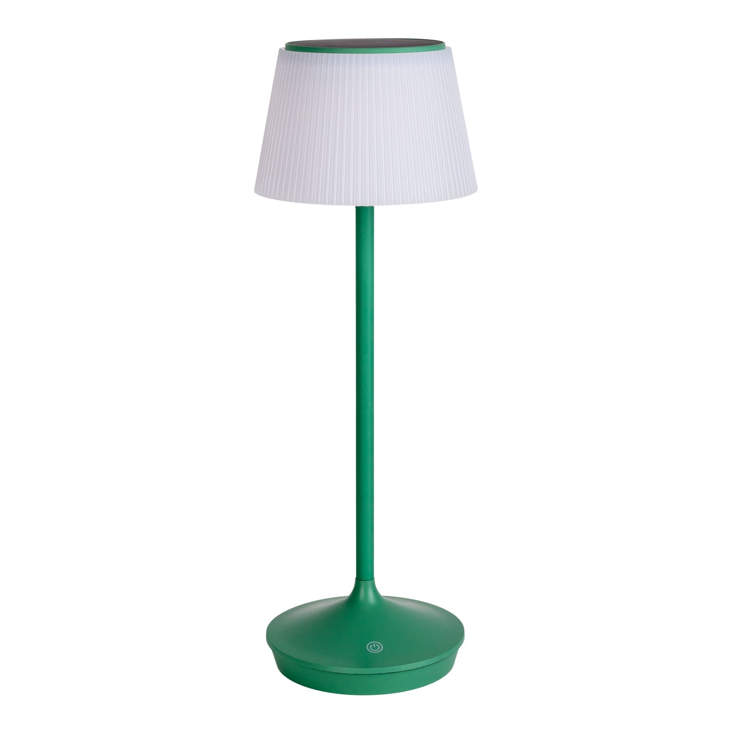 LED / CCT Solar-/ Akkutischleuchte "EMMI" H: 38cm grün