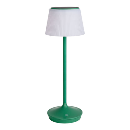 LED / CCT Solar-/ Akkutischleuchte "EMMI" H: 38cm grün