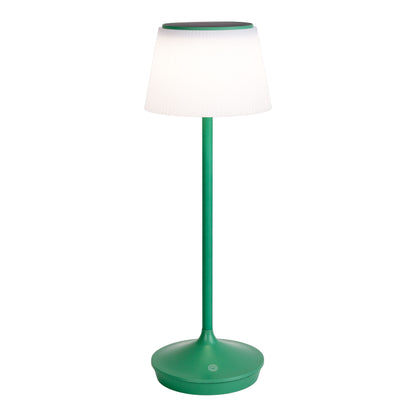 LED / CCT Solar-/ Akkutischleuchte "EMMI" H: 38cm grün