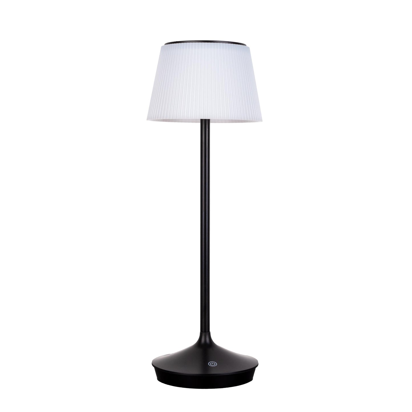 LED / CCT Solar-/ Akkutischleuchte "EMMI" H: 38cm schwarz