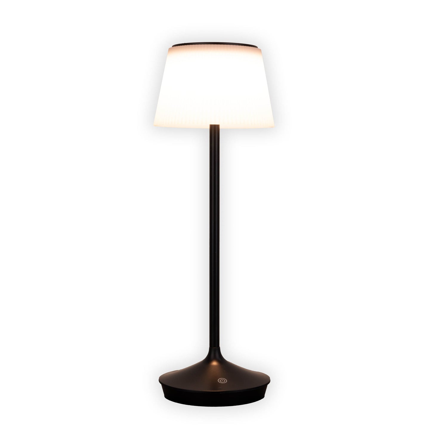 LED / CCT Solar-/ Akkutischleuchte "EMMI" H: 38cm schwarz