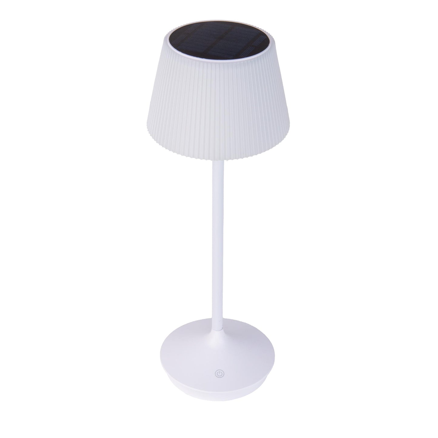 LED / CCT Solar-/ Akkutischleuchte "EMMI" H: 38cm weiß