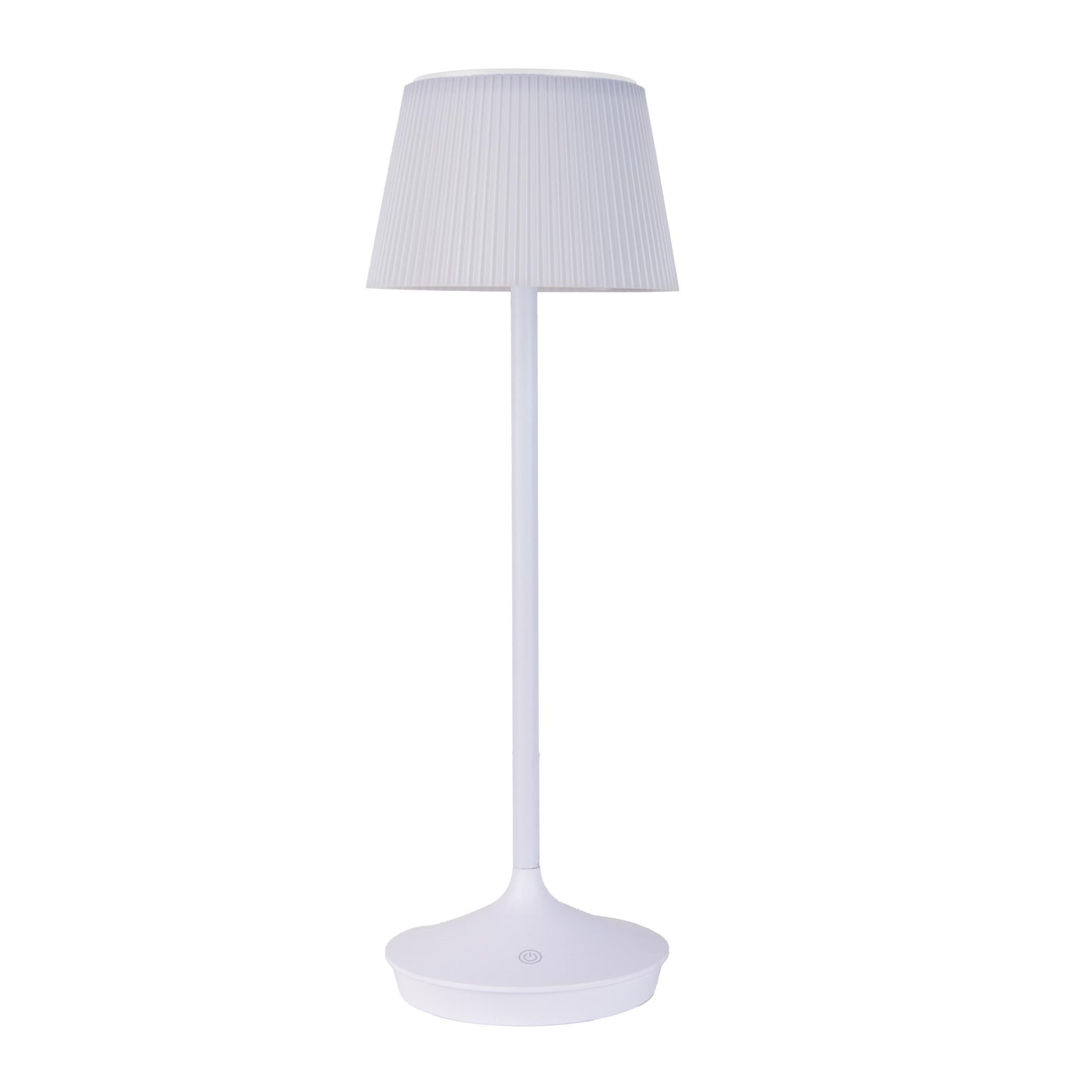 LED / CCT Solar-/ Akkutischleuchte "EMMI" H: 38cm weiß