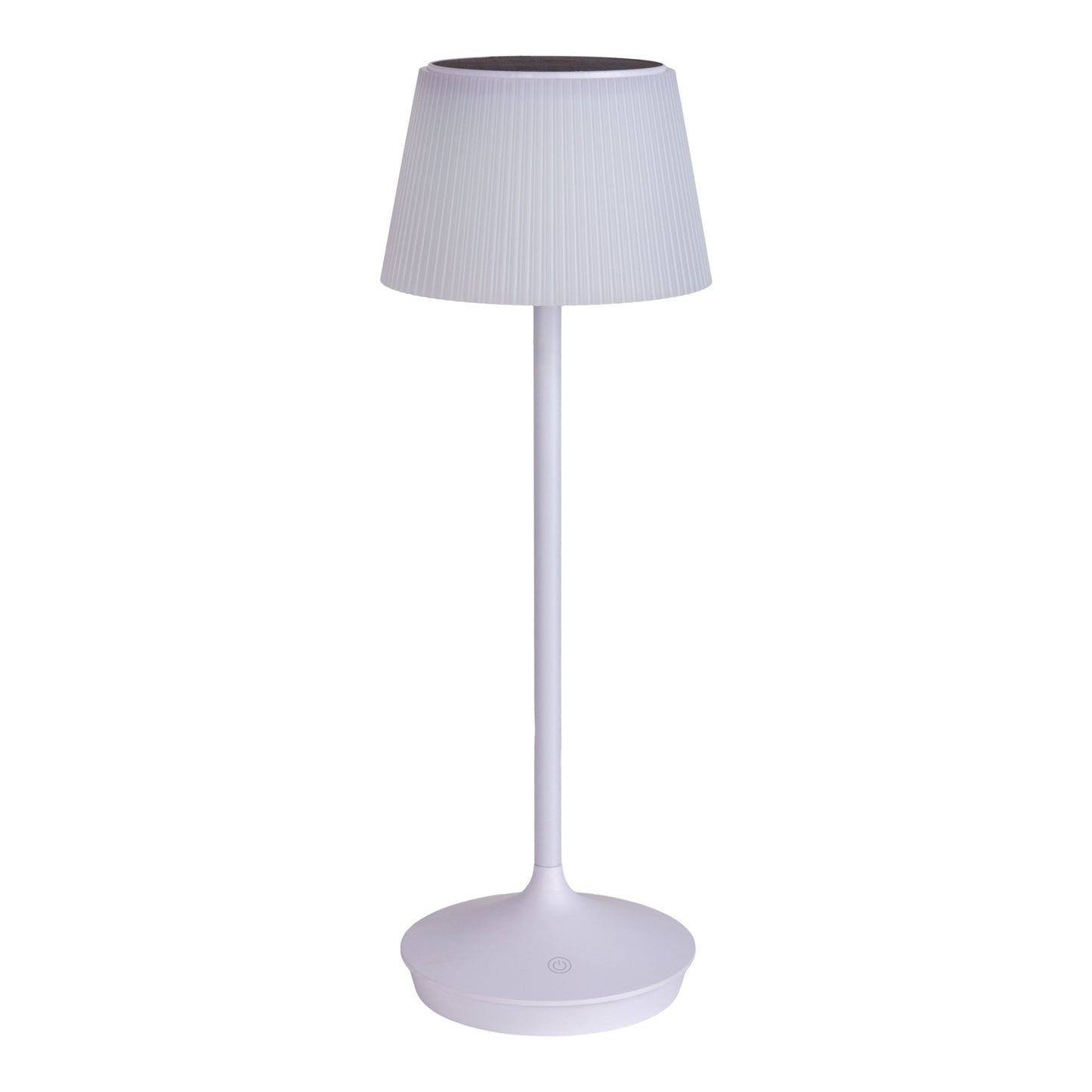 LED / CCT Solar-/ Akkutischleuchte "EMMI" H: 38cm weiß