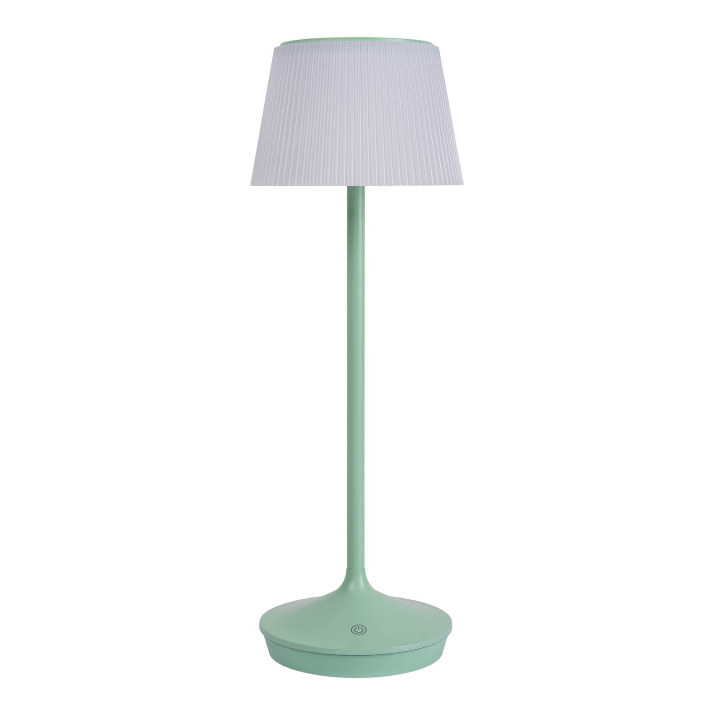 LED / CCT Solar-/ Akkutischleuchte "EMMI" H: 38cm mint