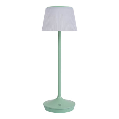 LED / CCT Solar-/ Akkutischleuchte "EMMI" H: 38cm mint