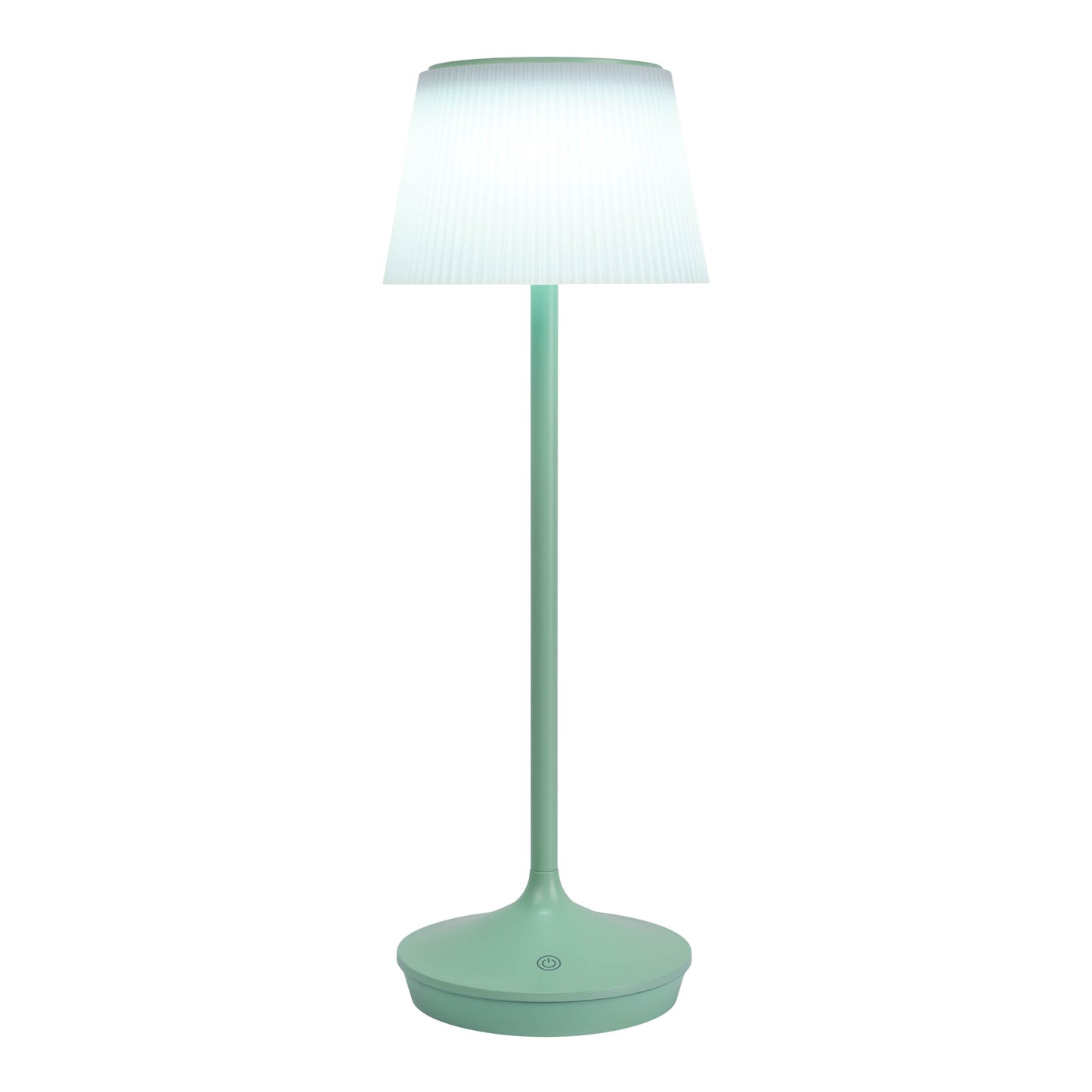 LED / CCT Solar-/ Akkutischleuchte "EMMI" H: 38cm mint