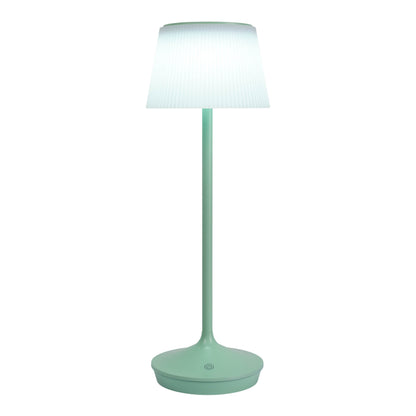 LED / CCT Solar-/ Akkutischleuchte "EMMI" H: 38cm mint