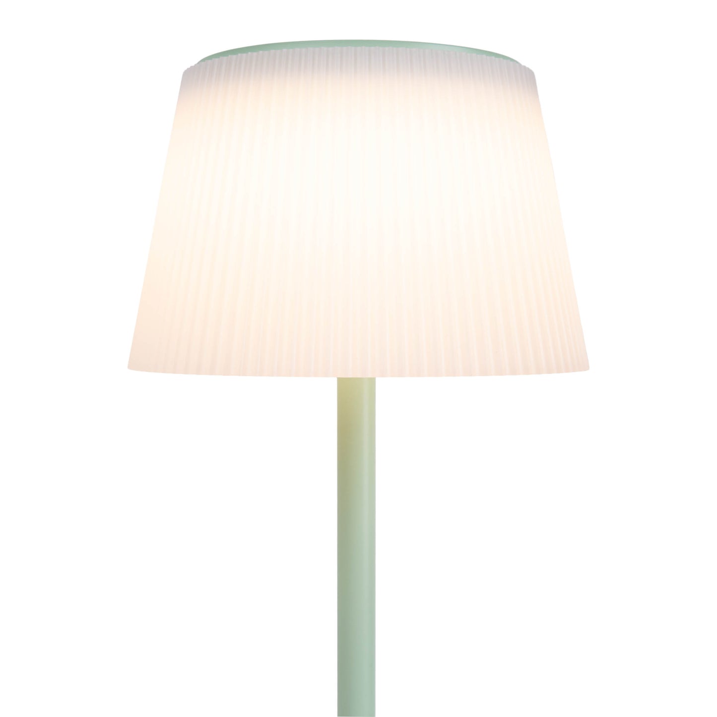 LED / CCT Solar-/ Akkutischleuchte "EMMI" H: 38cm mint