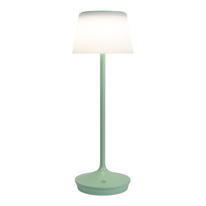 LED / CCT Solar-/ Akkutischleuchte "EMMI" H: 38cm mint
