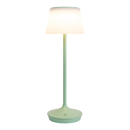 LED / CCT Solar-/ Akkutischleuchte "EMMI" H: 38cm mint