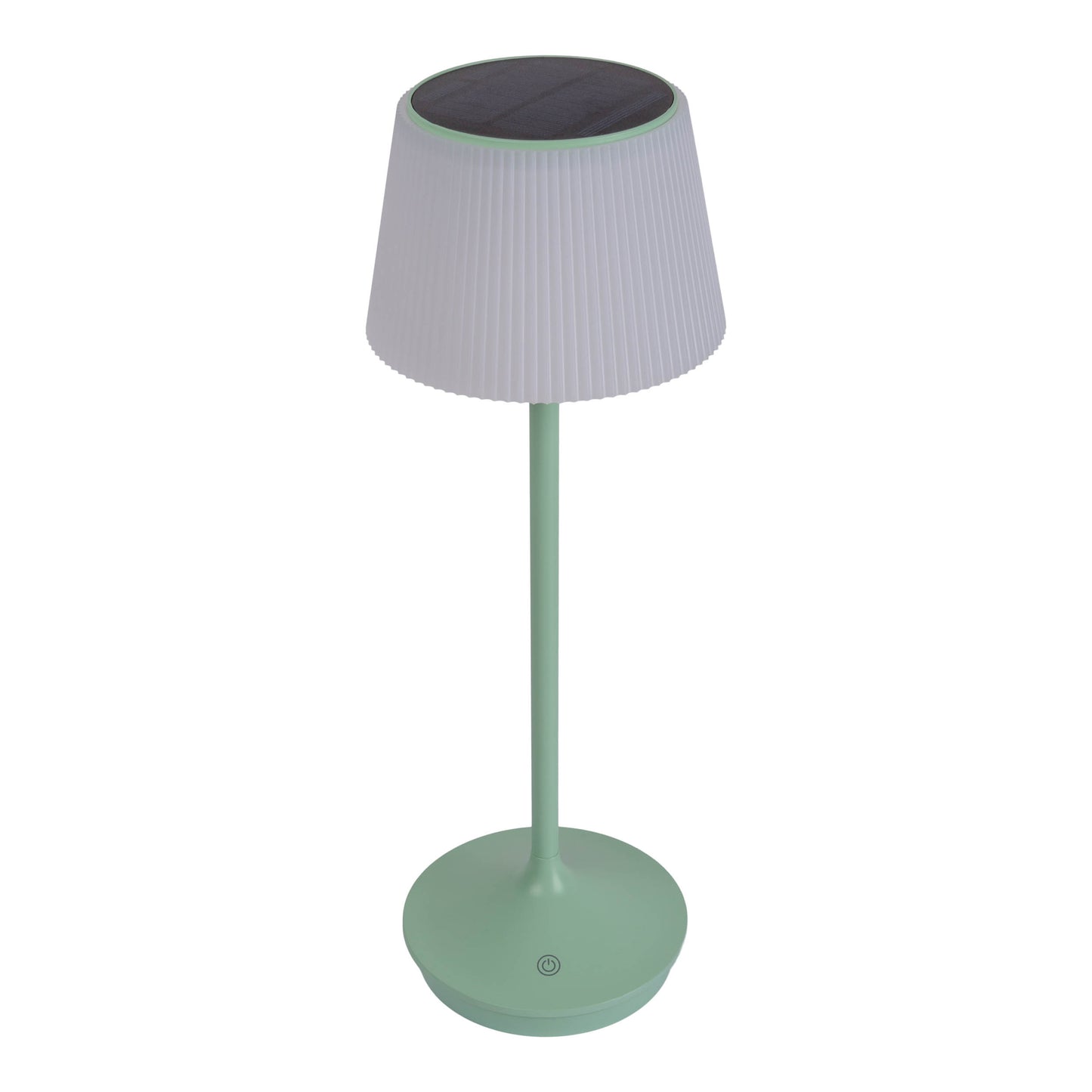 LED / CCT Solar-/ Akkutischleuchte "EMMI" H: 38cm mint