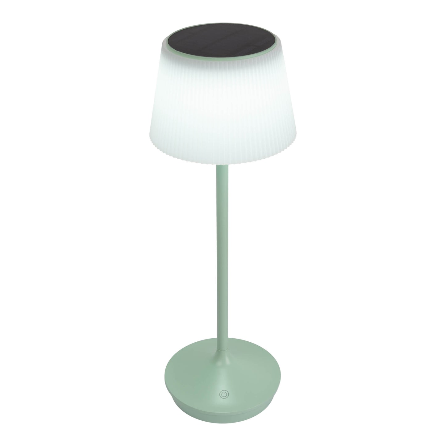 LED / CCT Solar-/ Akkutischleuchte "EMMI" H: 38cm mint