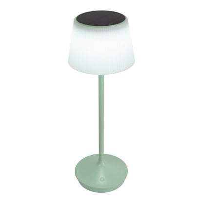 LED / CCT Solar-/ Akkutischleuchte "EMMI" H: 38cm mint