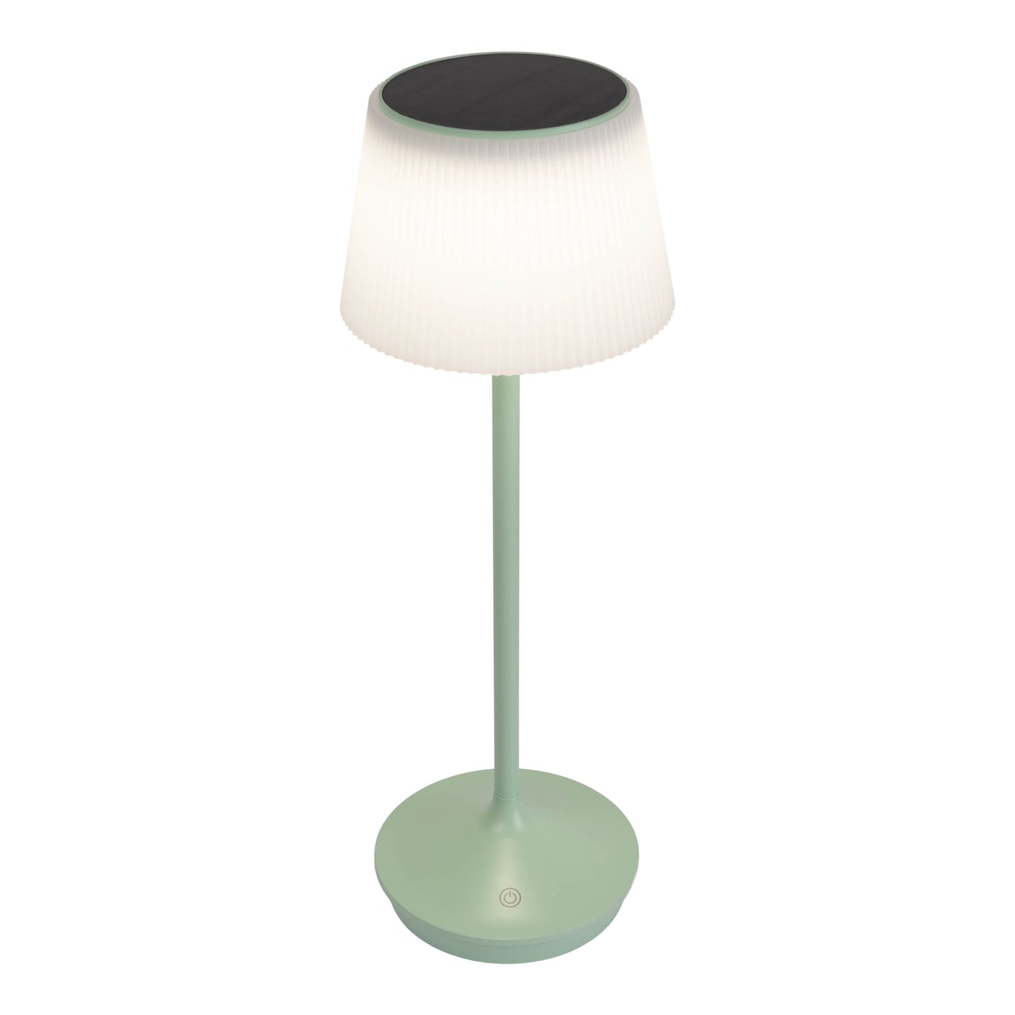 LED / CCT Solar-/ Akkutischleuchte "EMMI" H: 38cm mint