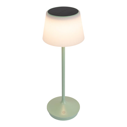 LED / CCT Solar-/ Akkutischleuchte "EMMI" H: 38cm mint