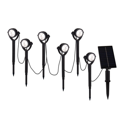 6er-Set Solar-/Erdspieß "NOMI" H: 33cm schwarz