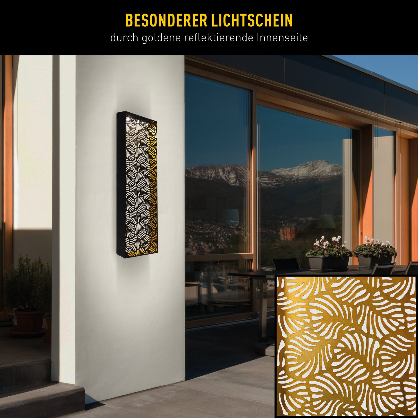 Solar- /Dekoleuchte "IMA", ca. 61,7 cm hoch, 0,3 W / 4 lm / 3000 K,  Dämmerungssensor  Druckschalter