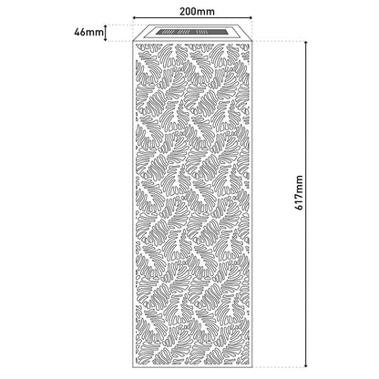Solar- /Dekoleuchte "IMA", ca. 61,7 cm hoch, 0,3 W / 4 lm / 3000 K,  Dämmerungssensor  Druckschalter