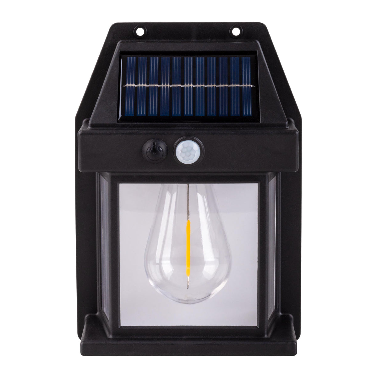 2er-Set Solar-/Wandleuchte "MIRA" H: 17cm schwarz